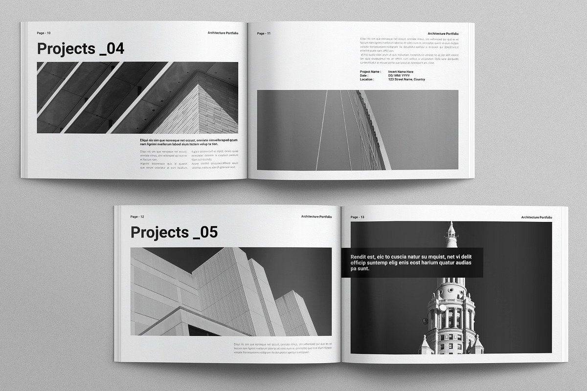 Architecture Portfolio Landscape, a Brochure Template by E-Type (Photo 5 of 8)