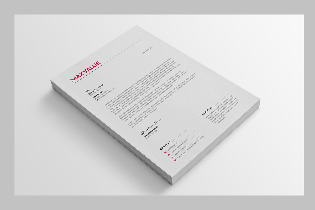 Letterhead, a Stationery Template by deviserpark (Photo 3 of 4)