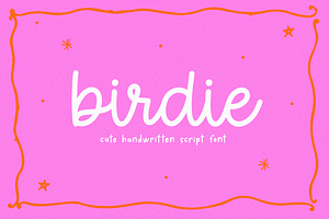 Birdie | Cute Script Font, a Script Font by KA Designs
