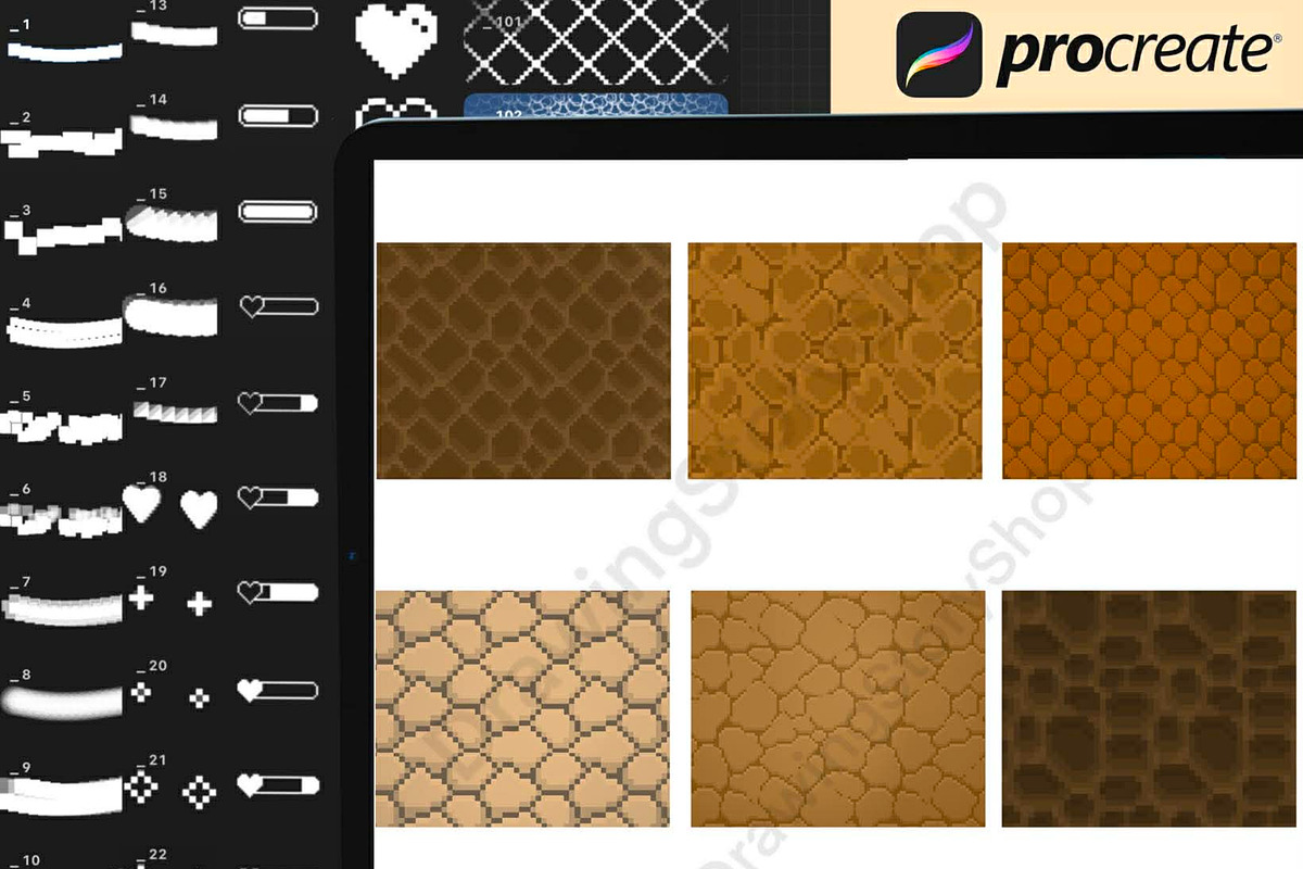 135 Procreate Pixel Art Brushes, a Brush Add-On by DrawingStoryShop (Photo 6 of 6)