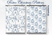Festive Christmas patterns, a Decorative Illustration by LanaDzi (Thumbnail 12 of 25)