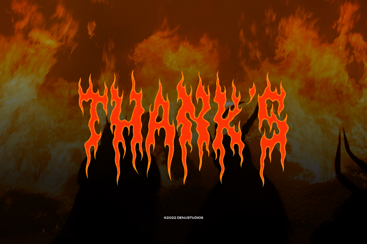 Huruhara | Black Metal Font, a Blackletter Font by Denustudios (Photo 12 of 12)