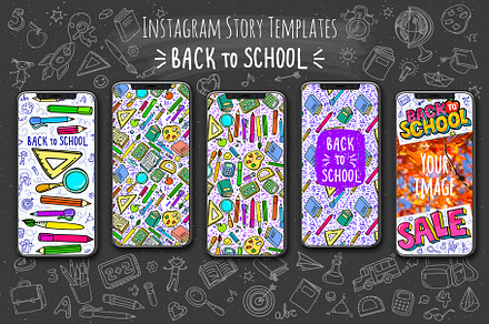 Back to School 5 Story Templates