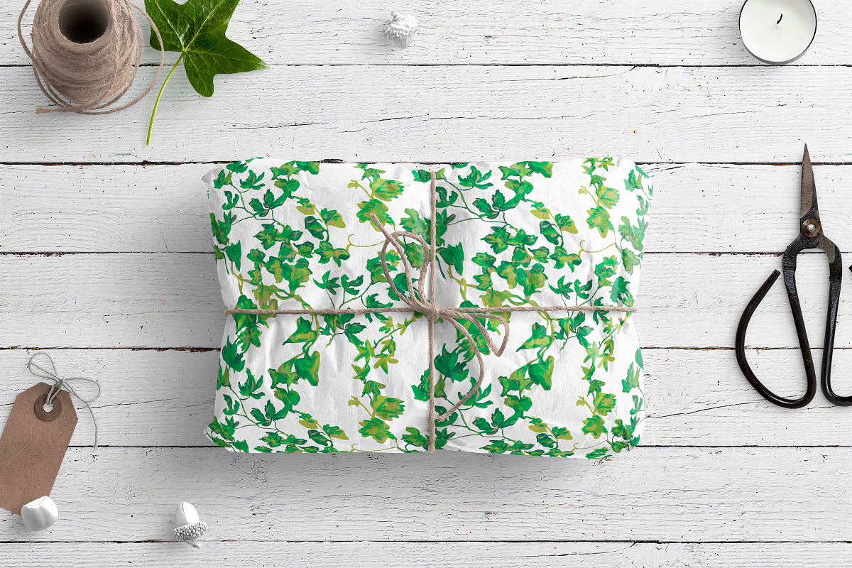 Ivy & Grape Seamless Patterns, a Pattern Graphic by Lucyinyourheart (Photo 10 of 10)