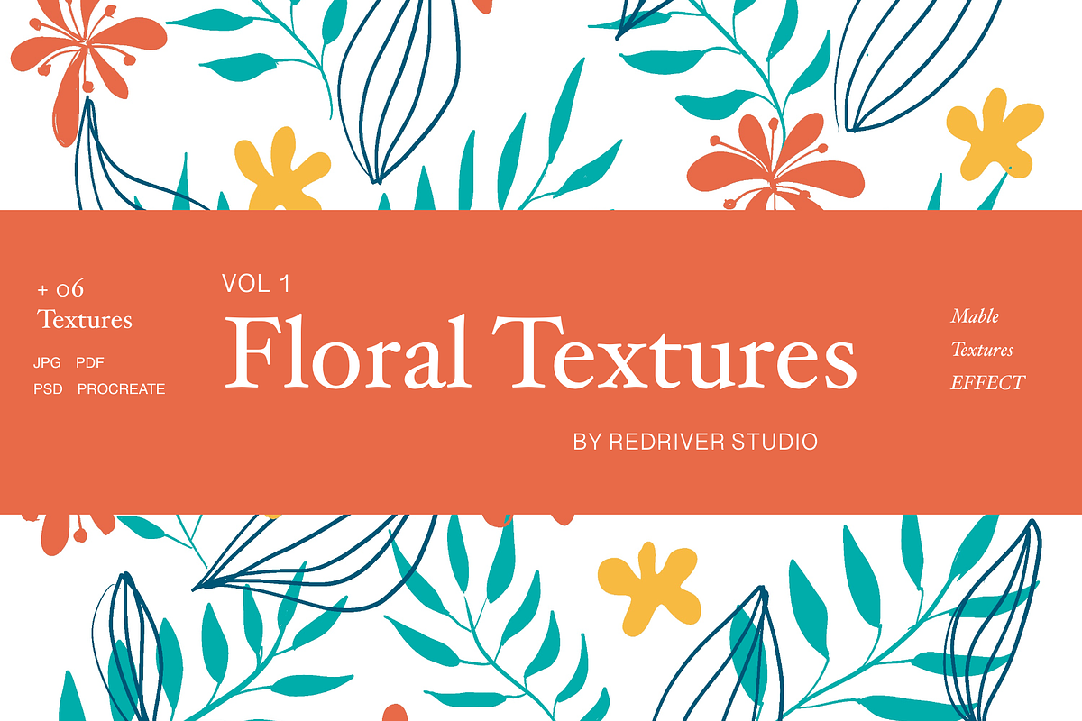 Floral Textures Vol 1, a Texture Graphic by RedRiver Studio (Photo 2 of 6)