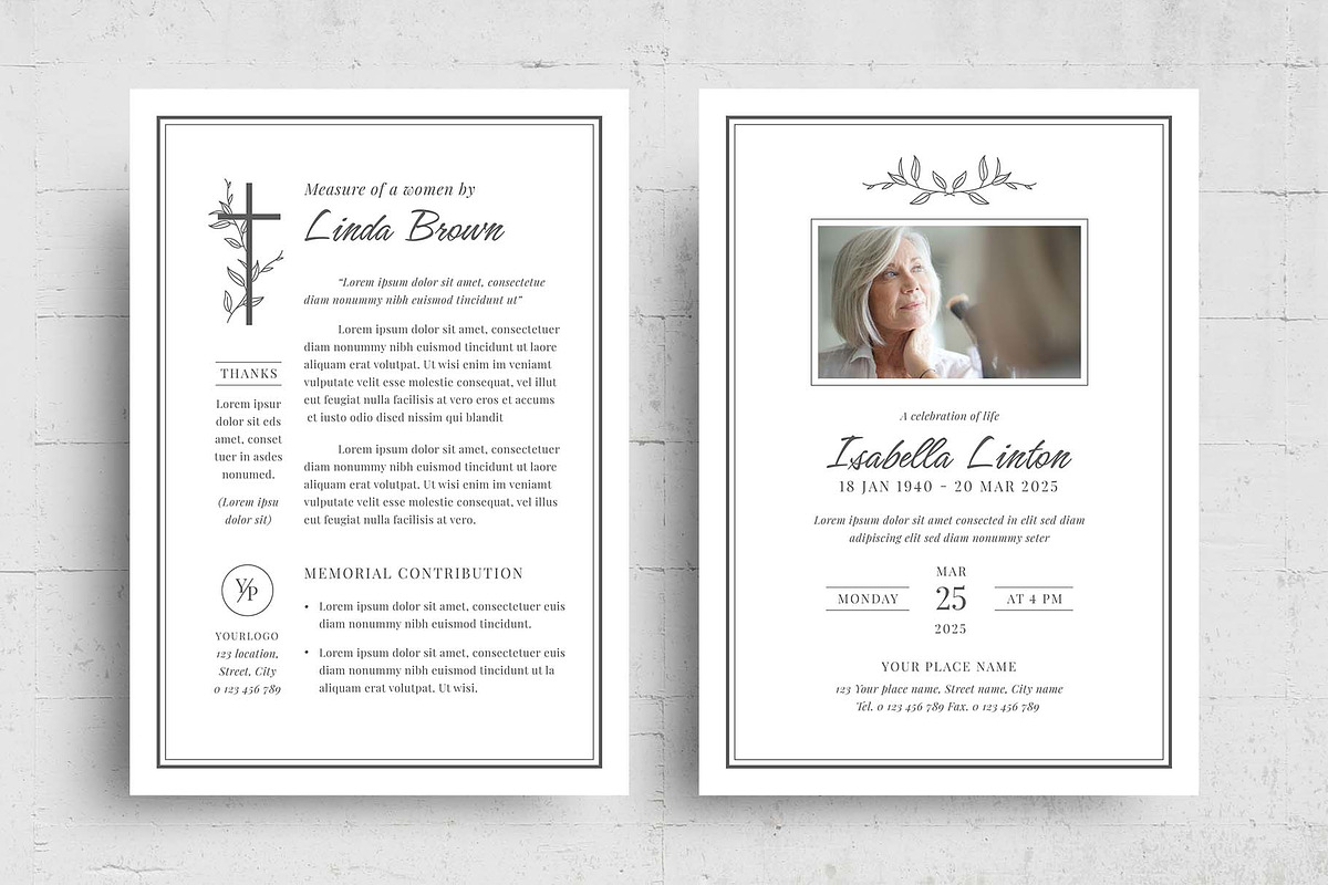 Christian Funeral Memorial Flyer, a Flyer Template by BrandPacks (Photo 5 of 5)