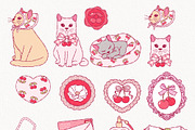 Coquette Cherries Clipart Bundle, a Seasonal Illustration by TitaLivingArt (Thumbnail 3 of 10)