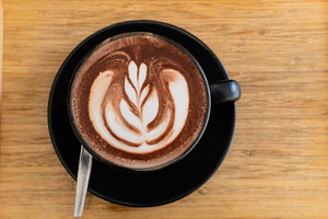 A delicious hot cup of cappuccino, a Photo by AMMi