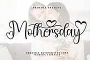 Mothersday | Script Font, a Handwritten Font by Scratchones (Thumbnail 1 of 9)