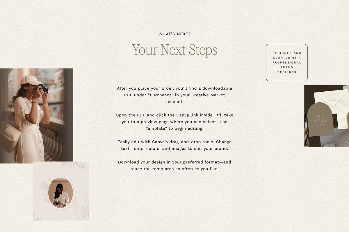 Feminine Photography Logo Kit, a Branding & Logo Template by Ederra Design (Photo 16 of 16)