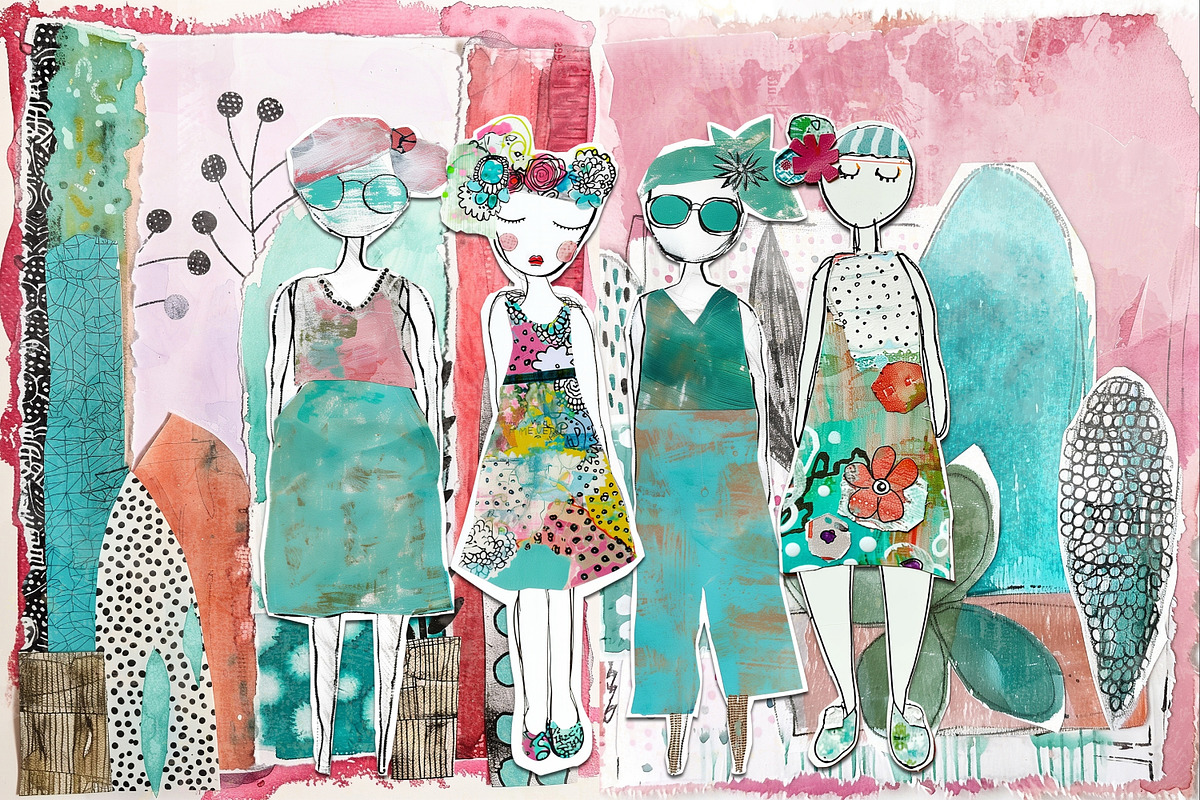 Canvas Cuties: Artsy Paper Dolls, a Person Illustration by NiiiNArt (Photo 7 of 7)