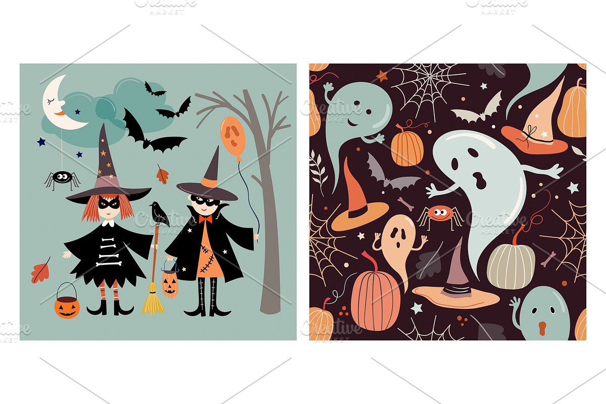 Halloween elements collection, a Decorative Illustration by Letto studio (Photo 2 of 3)