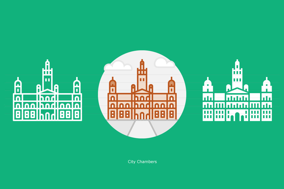 Landmarks of the UK - Scotland, a Duotone Icon by Jozsef Balazs-Hegedus (Photo 6 of 6)
