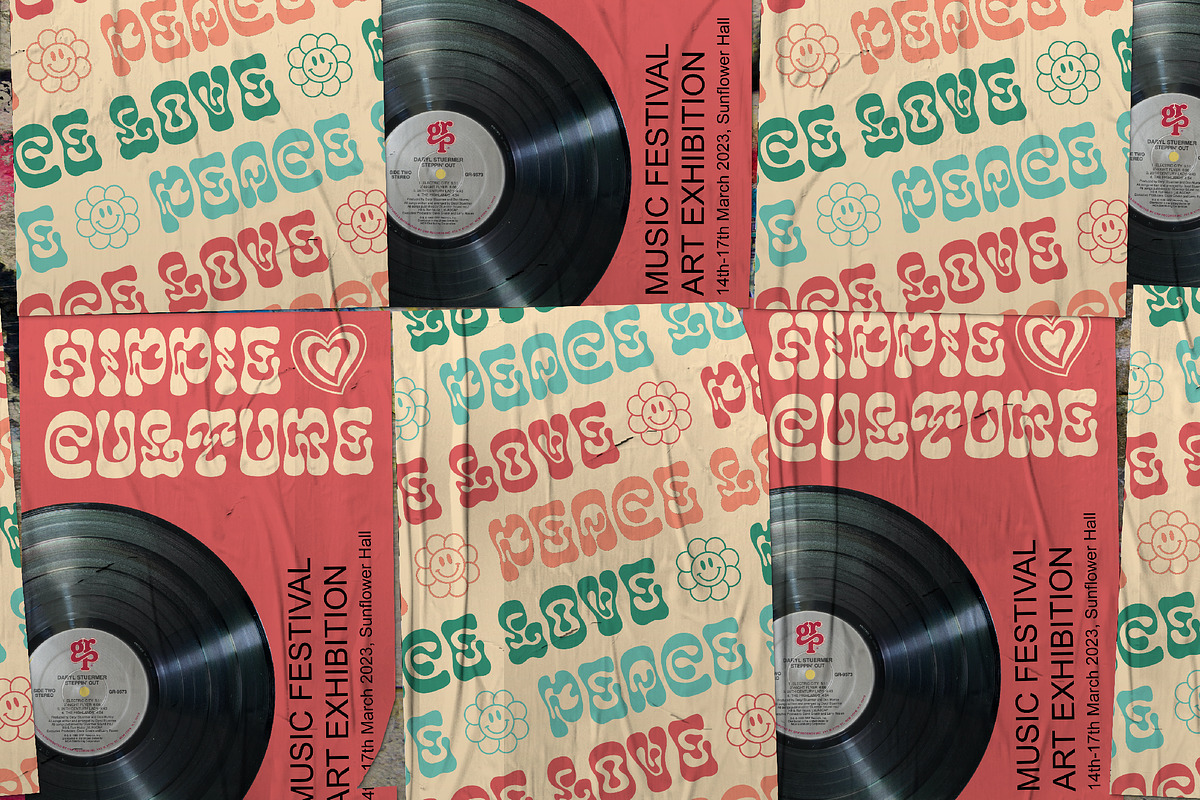 Smile Power | Psychedelic Font, a Font by Ef Studio (Photo 3 of 10)