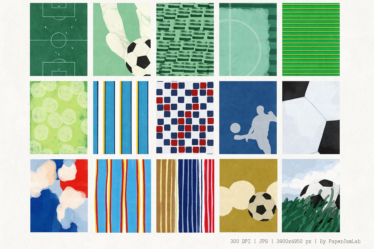 Match Day: Football Backgrounds, a Background Graphic by PaperJamLab (Photo 8 of 17)