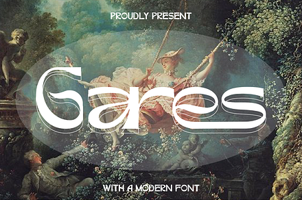Gares Modern Sans Font, a Sans Serif Font by 177Studio