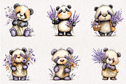 Whimsical Spring Panda Clipart, an Illustration by CreationArt (Thumbnail 5 of 13)