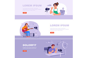 Bloggers. video production of self, a Technology Illustration by Onyx
