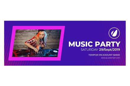 Music Event Animated Facebook Cover, a Templates & Theme by Nisha Droch
