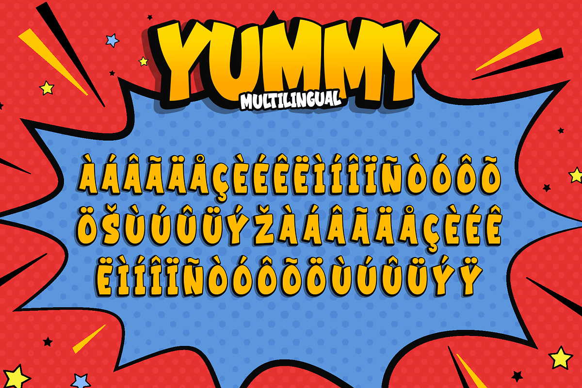 Yummy - Modern Kids Font, a Handwritten Font by overlaytemplates (Photo 6 of 6)