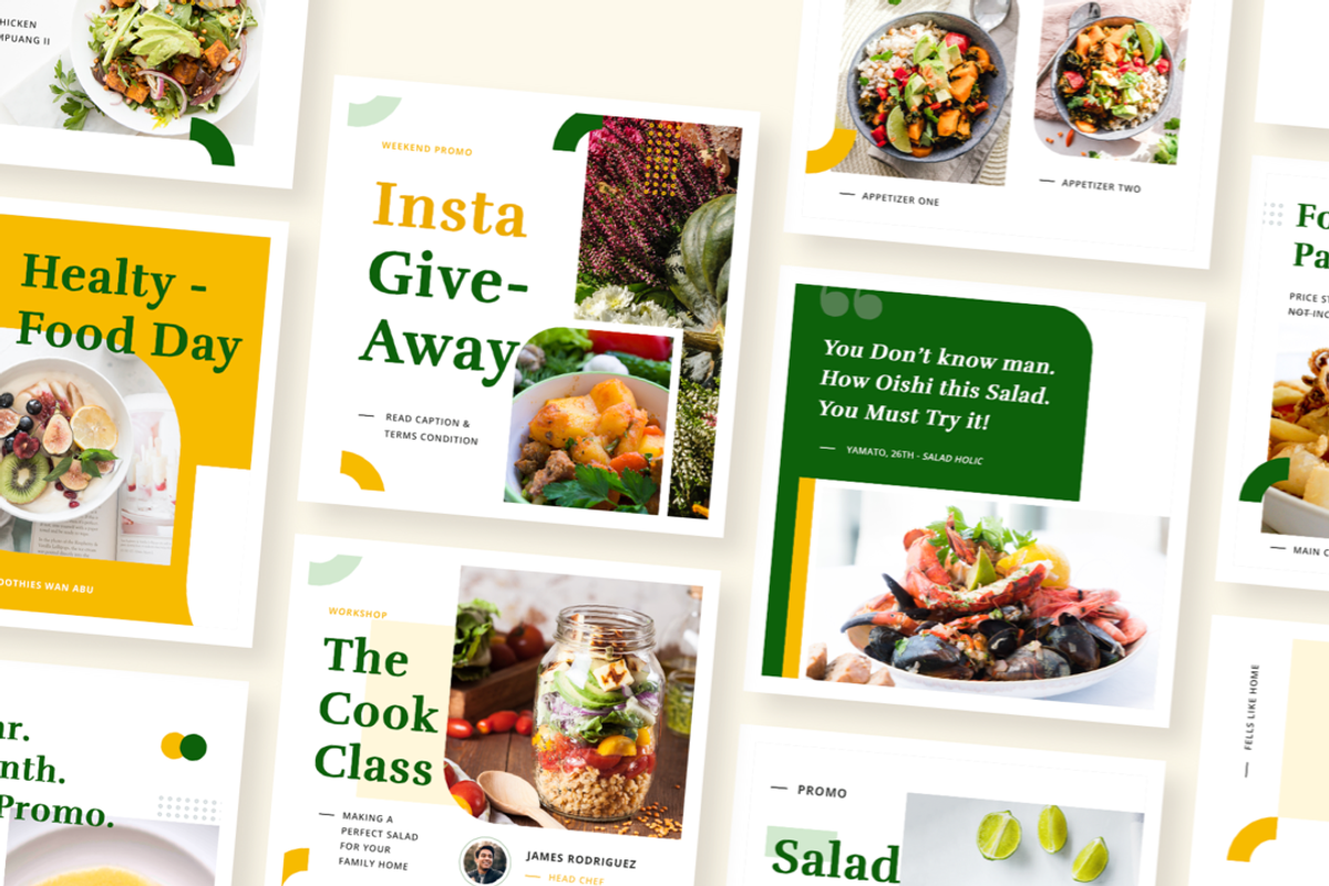 Foodie - Food Instagram Template, a Social Media Template by Designspace (Photo 3 of 8)