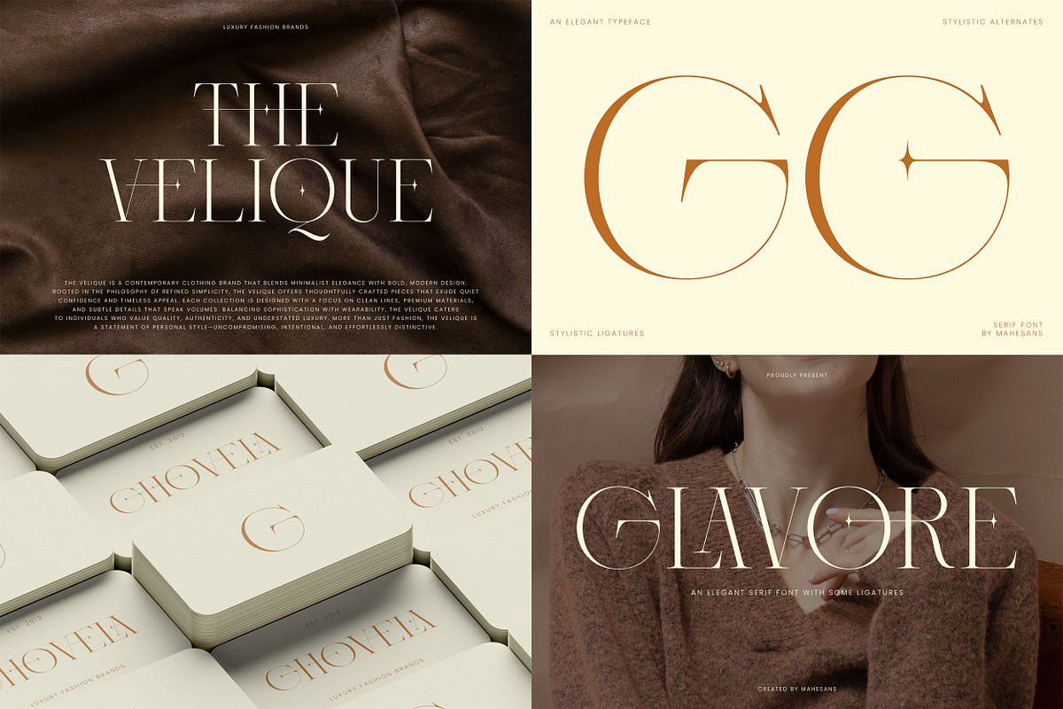 Modern Serif Fonts Bundle Collection, a Serif Font by Mahesans Co