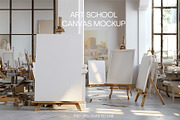 Art School Canvas Mockup, a Household Mockup by anastasiia.art (Thumbnail 1 of 5)