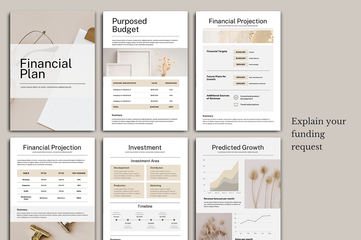 Business Plan Template Canva - Beige, a Presentation Template by PayuStudio (Photo 9 of 10)