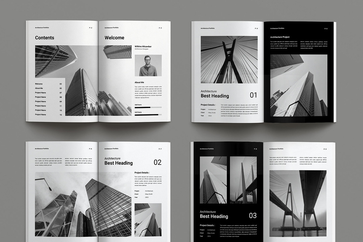 Architecture Portfolio Brochure, a Brochure Template by Seeing-art (Photo 10 of 11)