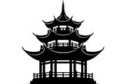 Pagoda Temple Silhouette, an Object Graphic by Creativeshirt (Thumbnail 5 of 20)