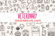 Vet and Animal Vector Bundle, an Animal Illustration by Violet LeBeaux (Thumbnail 1 of 3)