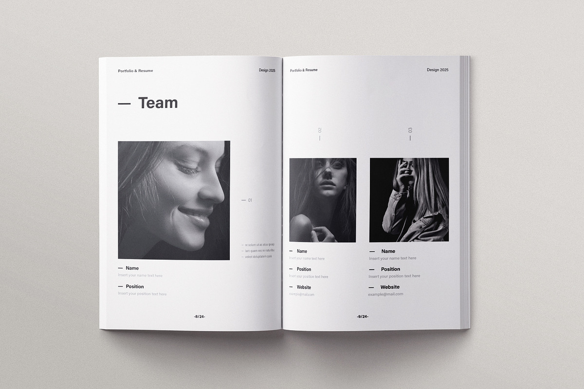 Design Portfolio and Resume Template preview 5