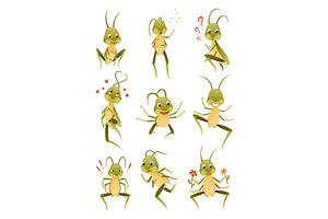 A Collection of Playful Cartoon, an Animal Illustration by the8monkey