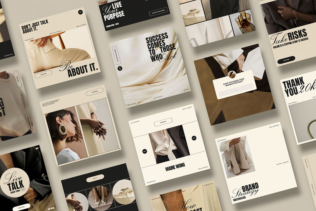 Aesthetic Social Media Template, a Social Media Template by Moscovita Studio (Photo 15 of 29)