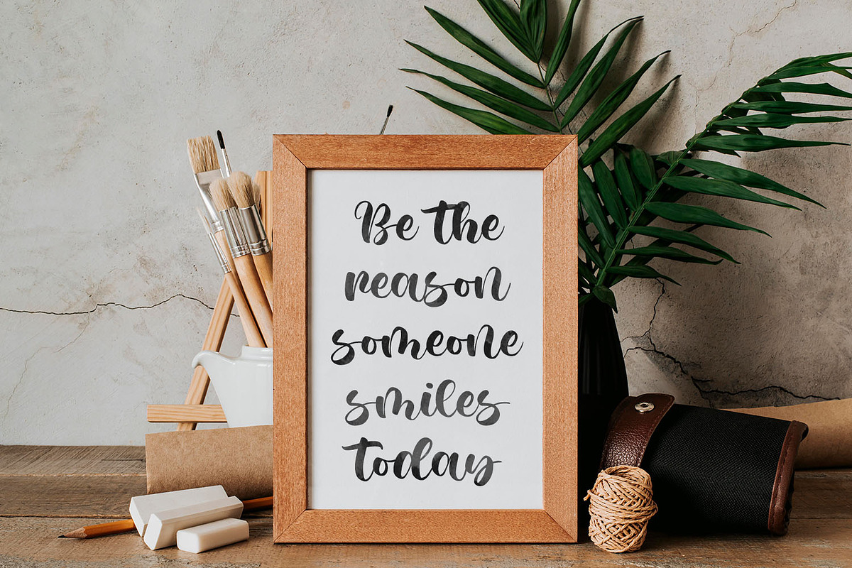 Rossa Sebian Handwritten Script Font, a Script Font by Kotak Kuning Studio (Photo 2 of 7)