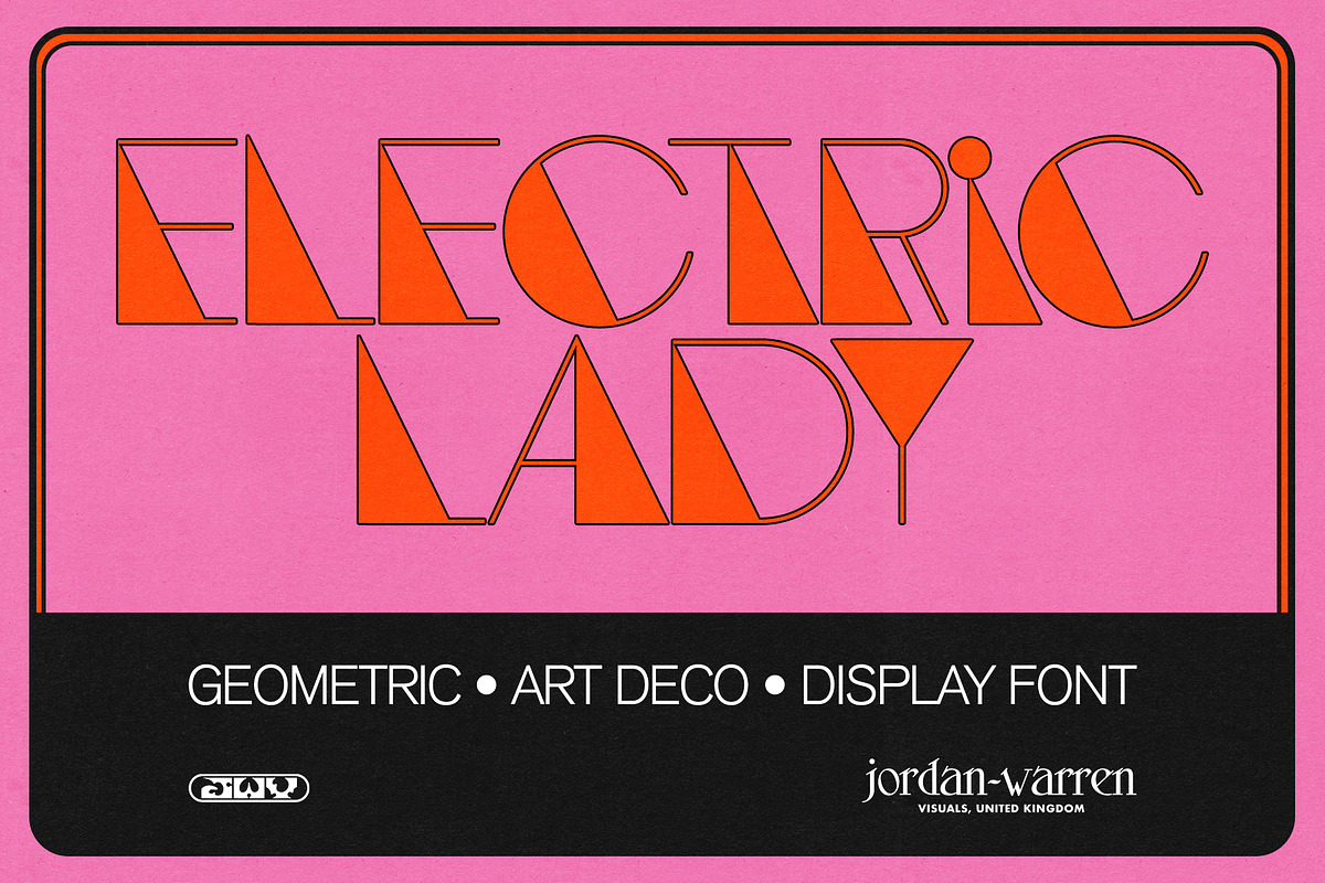 JWV - ELECTRIC LADY, a Sans Serif Font by Jordan Warren Visuals (Photo 1 of 9)