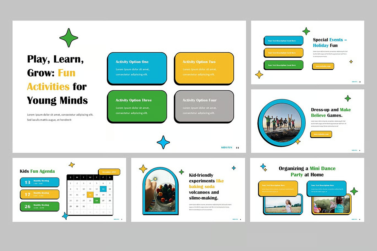 Kids Fun Keynote Templates, a Presentation Template by Fit-tee (Photo 2 of 4)