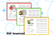 Ebook - Alphabets Tracing Letter, a Stationery Template by Glücklich Studio (Thumbnail 2 of 4)