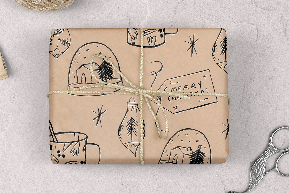 Christmas Doodles and Wallpapers, a Food Illustration by Marinastu (Photo 3 of 10)