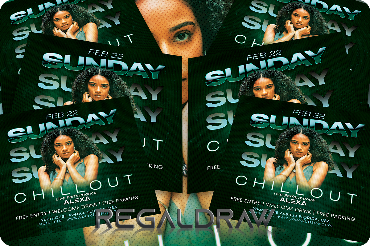 Sunday Chillout Flyer, a Flyer Template by regalDRAW (Photo 3 of 4)