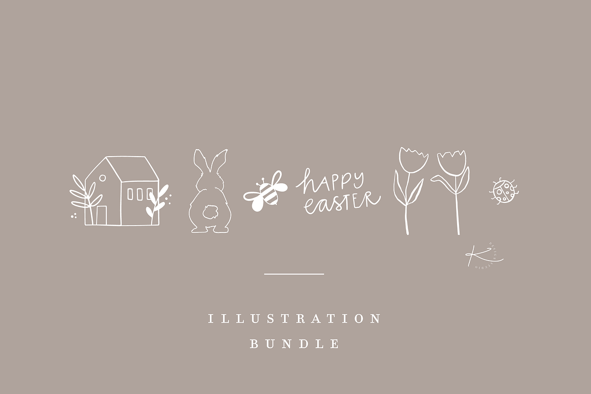 EASTER BUNDLE / vector illustration, a Decorative Illustration by KruthDesign (Photo 2 of 6)
