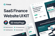Finlab - SaaS Finance Website UI Kit, an UI Kit Template by pickolabstudio (Thumbnail 1 of 6)