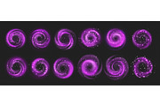 Magical pink glowing swirls with, an Object Illustration by art PVP - market (Thumbnail 1 of 3)
