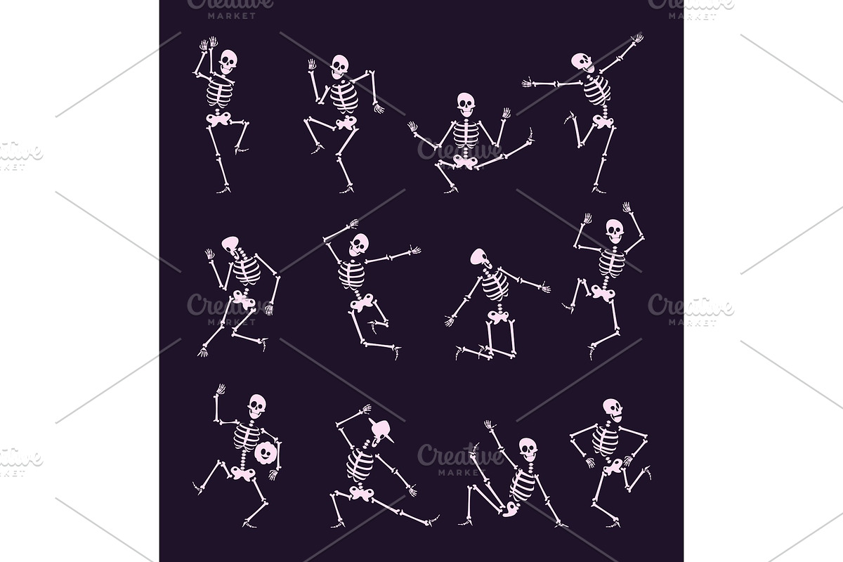 Skeleton party. Undead with skull, a Background Graphic by Onyx