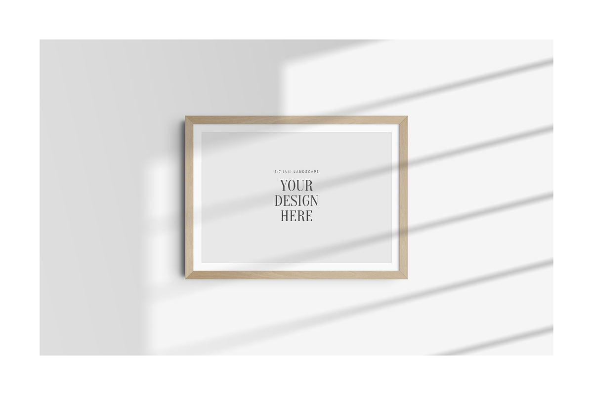 Frame Mockup 5:7 (A4) Landscape, a Mockup by DESIGN BY nube (Photo 9 of 15)