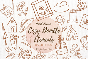 Hand-Drawn Doodle Elements Clipart