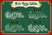 Blazter, a Serif Font by Burntilldead (Thumbnail 4 of 11)