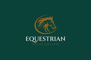 Horse Logo Head or Face Brand Mascot, a Branding & Logo Template by Signatoro