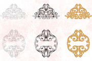 Vector Baroque Ornament elements, a Decorative Illustration by Samira (Thumbnail 8 of 11)