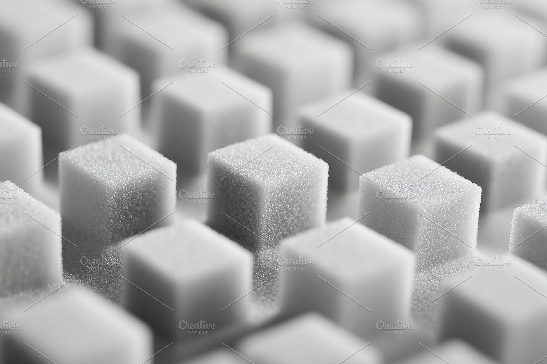 Close-up of textured white sugar cubes in grid pattern, a Background Photo by AlyaAnd